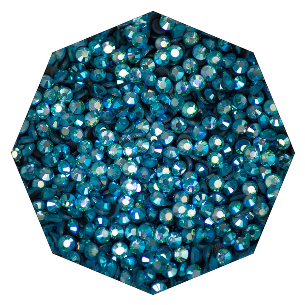 STRASS Termoadesivi MC Stone - 100 Pezzi SS16 4mm - Colore Rosso Chiaro Aurora Boreale (Light Siam AB)