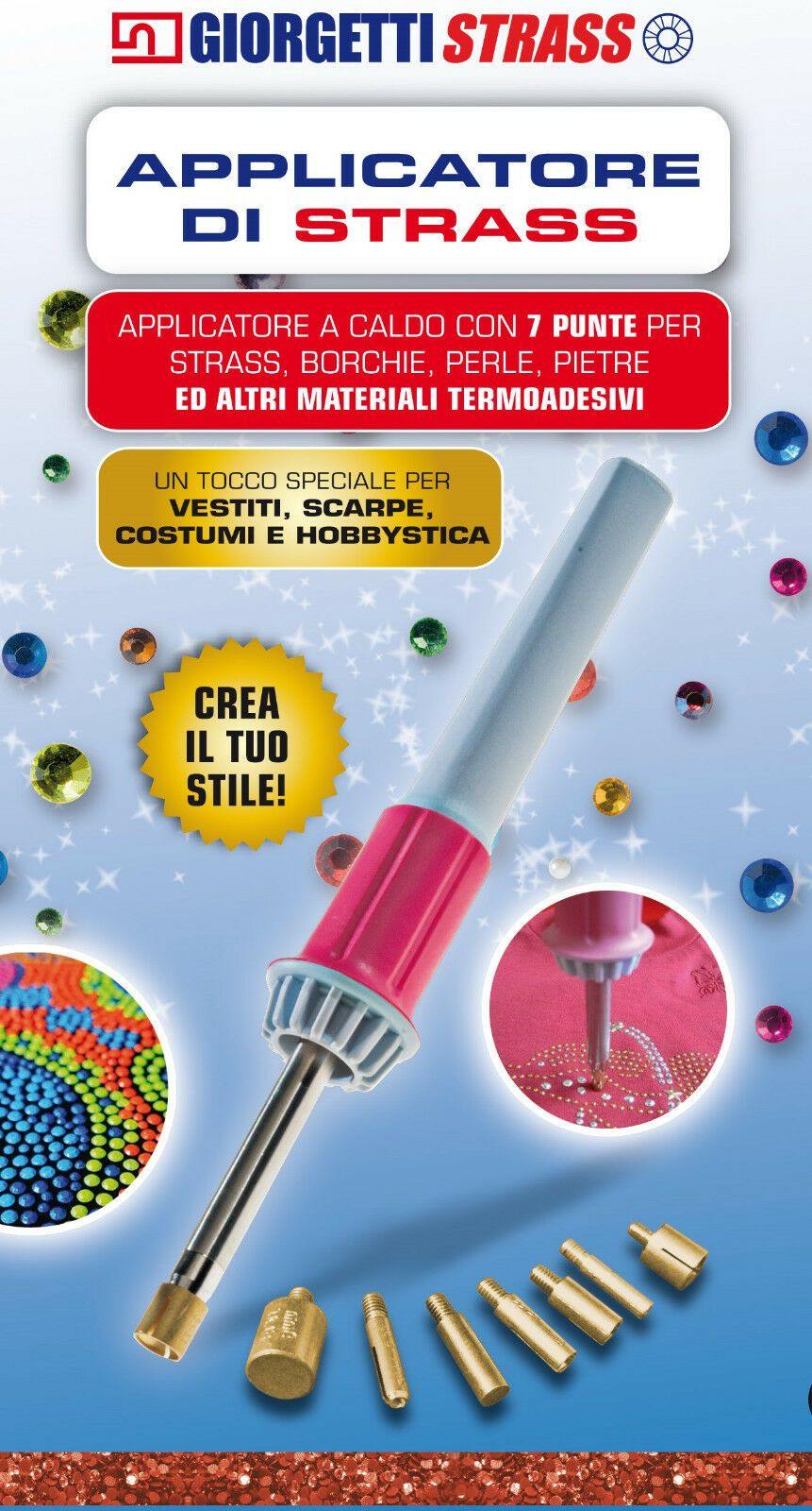 Kit Applicatore Strass Termoadesivi - Con Cristalli E Accessori - Foto 5