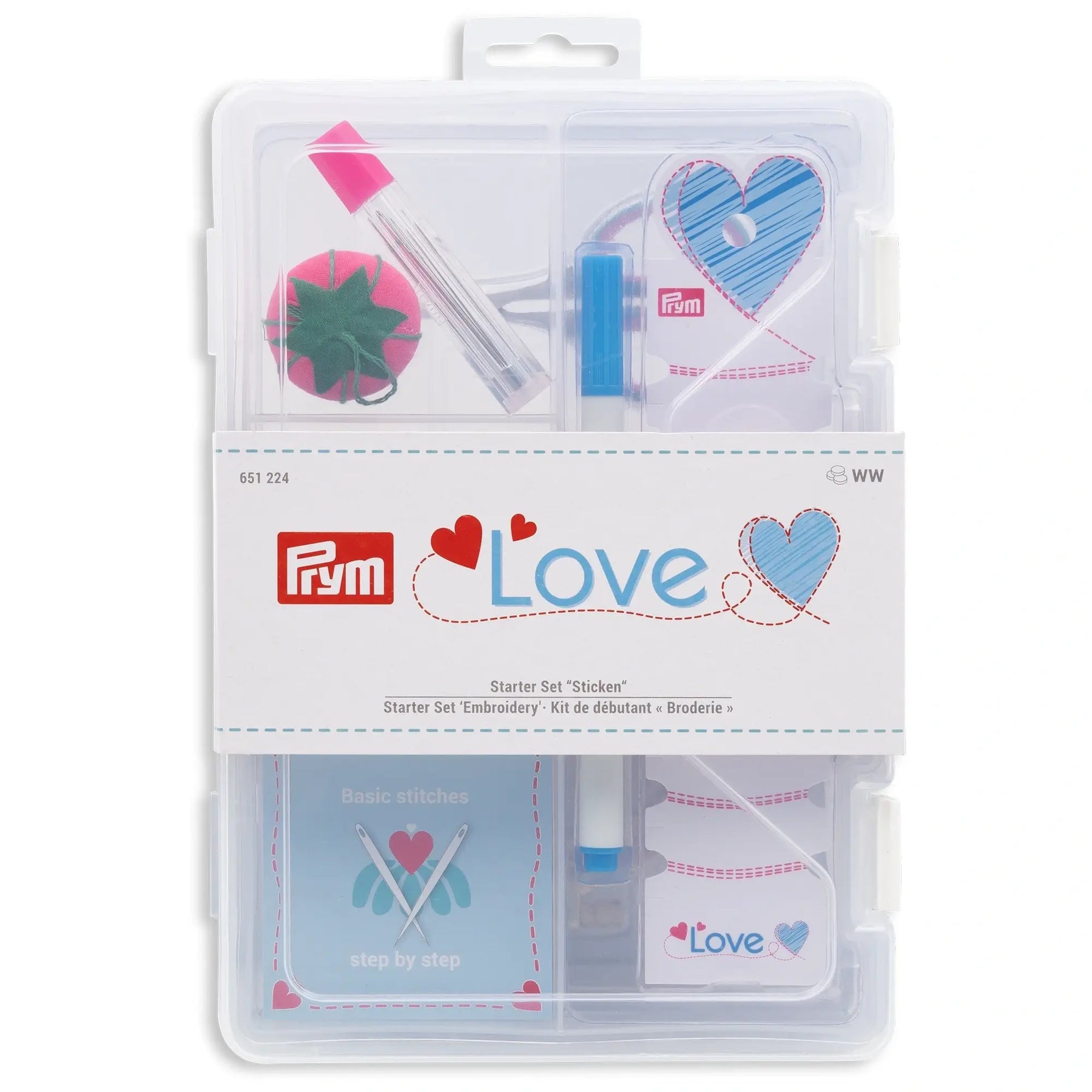 Starter kit ricamo Prym Love assortimento base regalo cucito