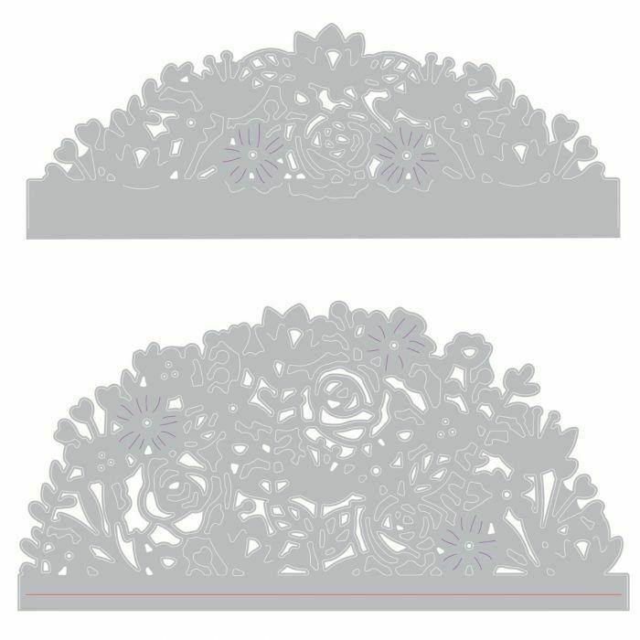Fustella Per Biglietti In Metallo - Design Cornice, 13.3x4.5 Cm, Per Scrapbooking, Inviti E Fai Da Te - Foto 5