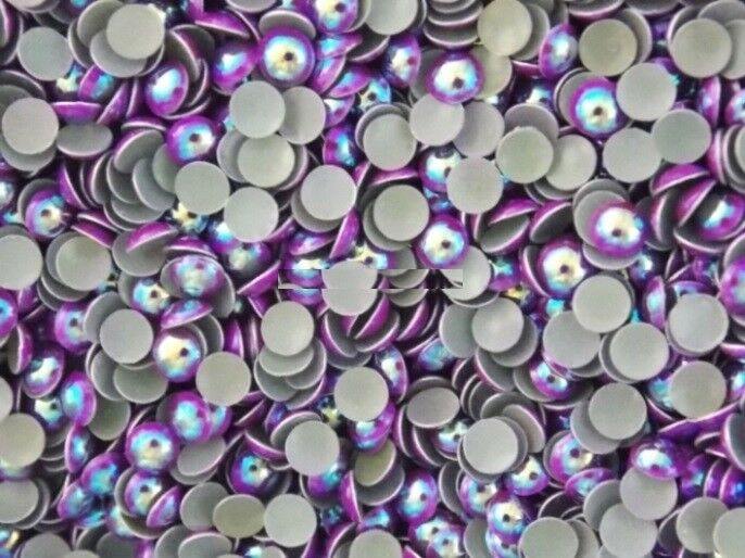 Aifengxiandonglingbaihuo 1000pcs 8mm Borchie Strass Piano Rotondo Strass Chiodi Fai Da Te Rivetto Chiodi Punte Borse Per Indumenti, Colore 7
