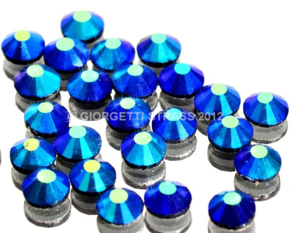 STRASS MC Stone collection 1440pz SS6 2mm Sapphire Blu Aurora Boreale ...
